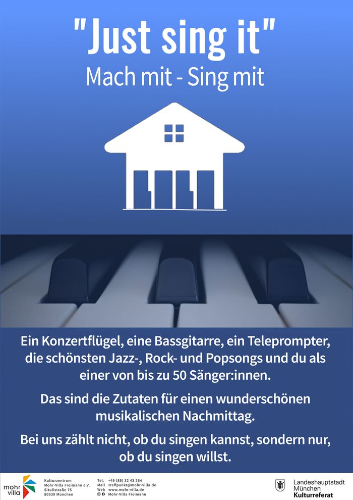Plakat zur Veranstaltung: Just Sing It