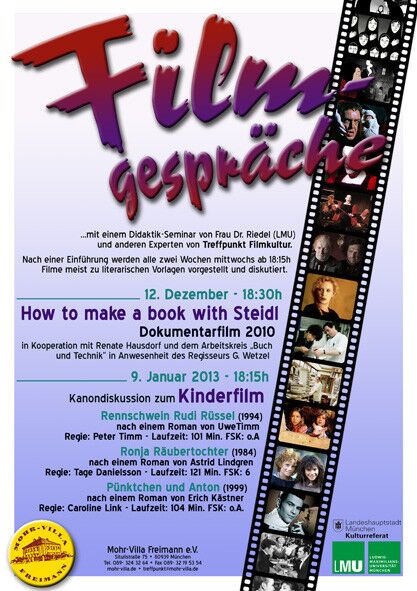 Plakat zur Veranstaltung: <span lang="en">How to make a book with Steidl</span>