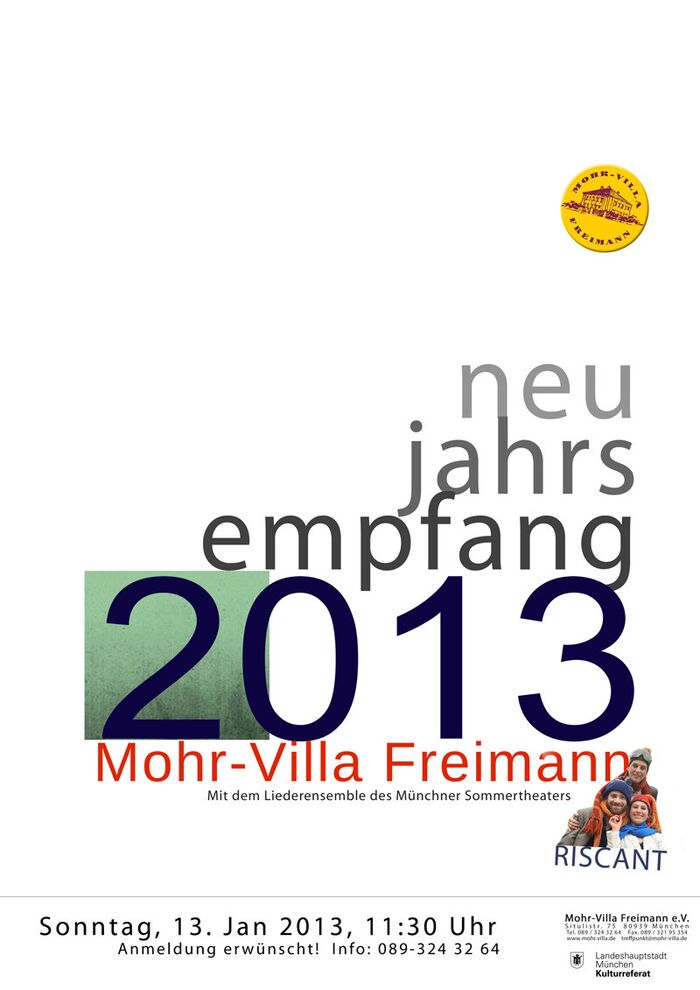 Plakat zur Veranstaltung: Neujahrsempfang 2013