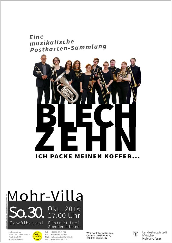 Plakat zur Veranstaltung: Blechzehn
