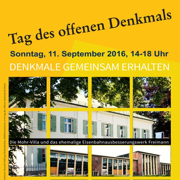 Veranstaltung Mohr-Villa: Tag des offenen Denkmals