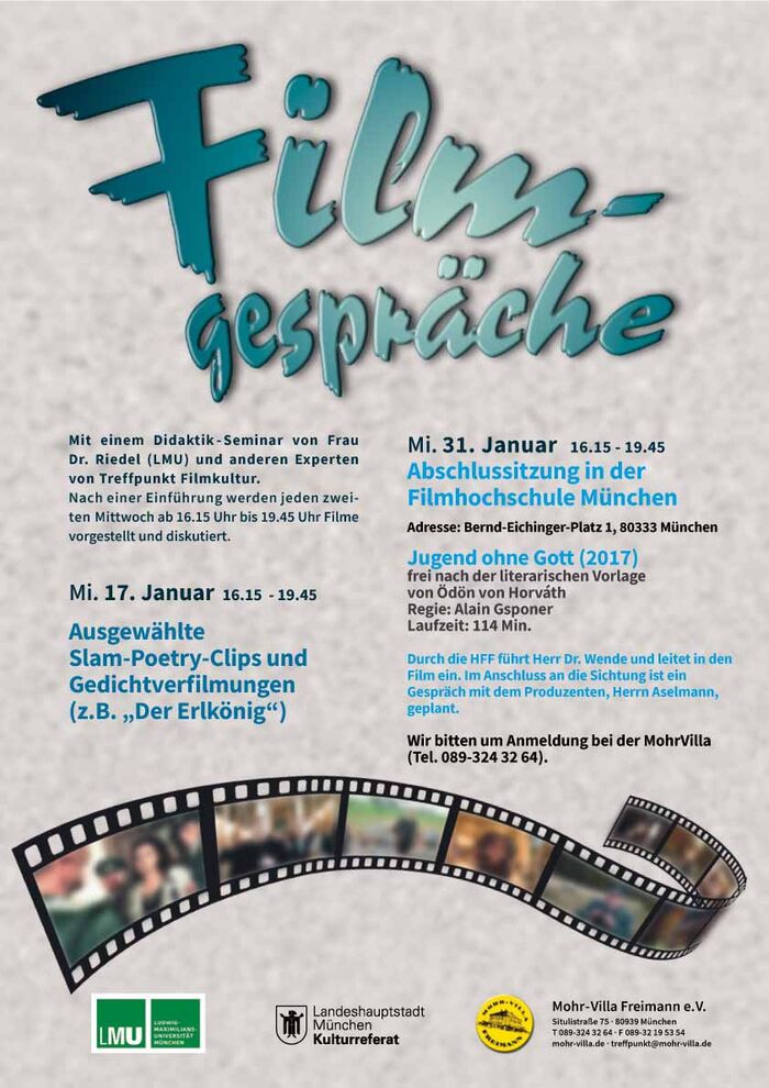 Plakat zur Veranstaltung: Slam Poetry Clips