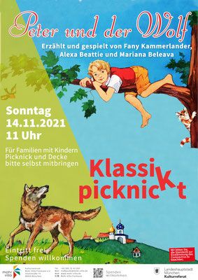Plakat zur Veranstaltung: Peter und der Wolf