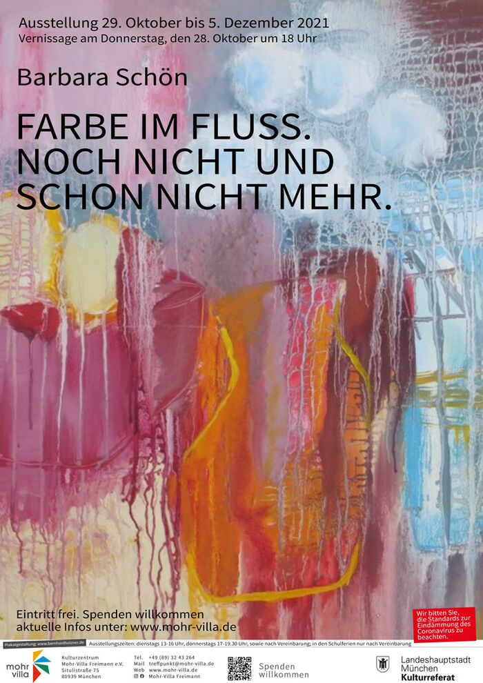 Plakat zur Veranstaltung: Farbe im Fluss
