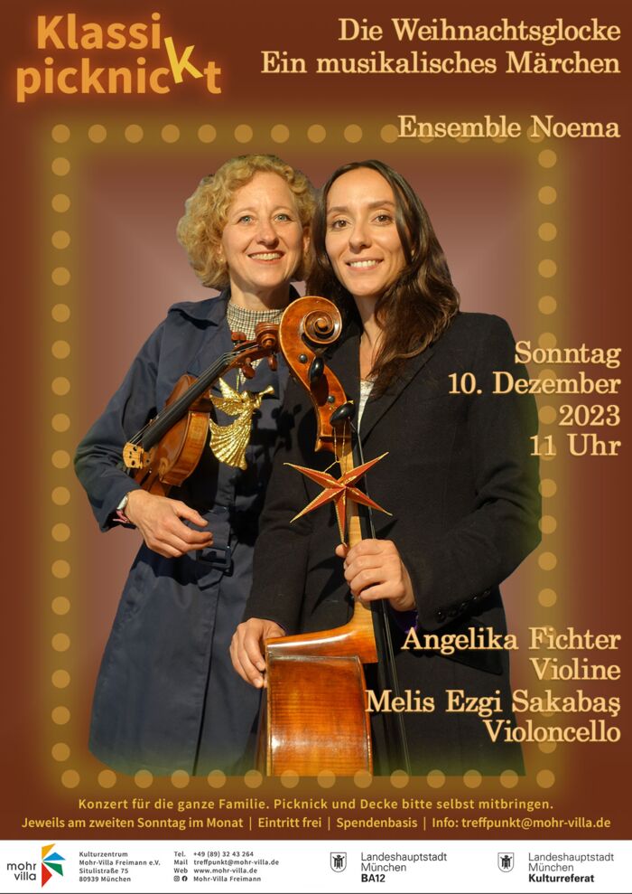 Plakat zur Veranstaltung: Klassik picknickt: Die Weihnachtsglocke
