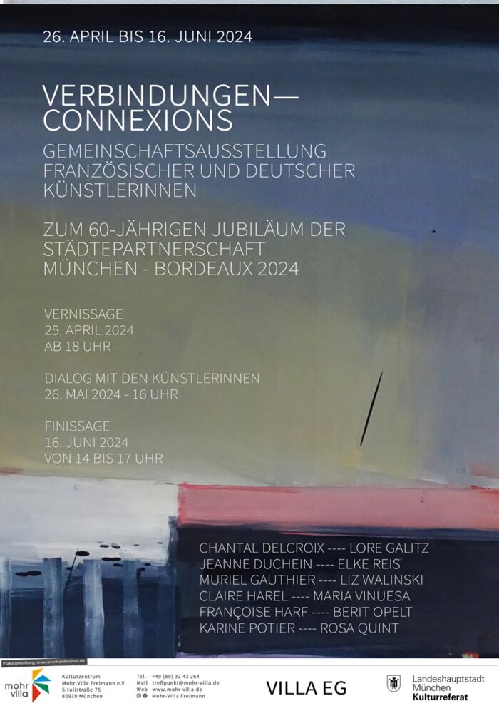 Plakat zur Veranstaltung: VERBINDUNGEN --- CONNEXIONS