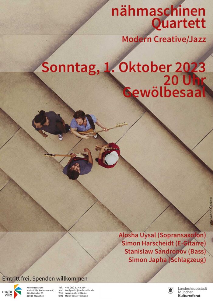 Plakat zur Veranstaltung: Das Nähmaschinen Quartett - Times