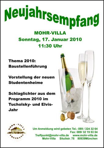 Plakat zur Veranstaltung: Neujahrsempfang 2010