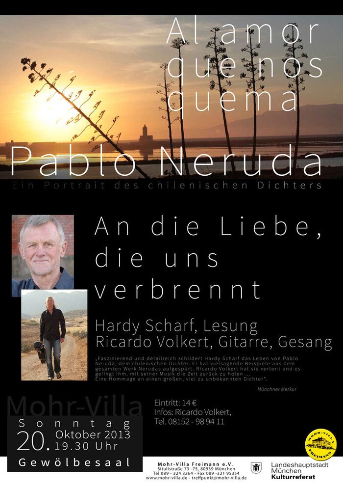 Plakat zur Veranstaltung: <span lang="es">Alamor que nos quema</span>