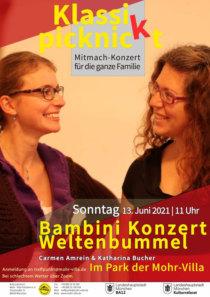 Plakat zur Veranstaltung: Bambini-Konzert Weltenbummel