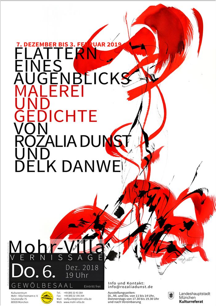 Plakat zur Veranstaltung: Flattern eines Augenblicks