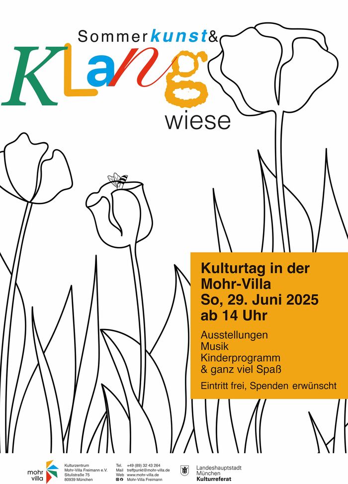 Plakat zur Veranstaltung: SommerKunst & KlangWiese