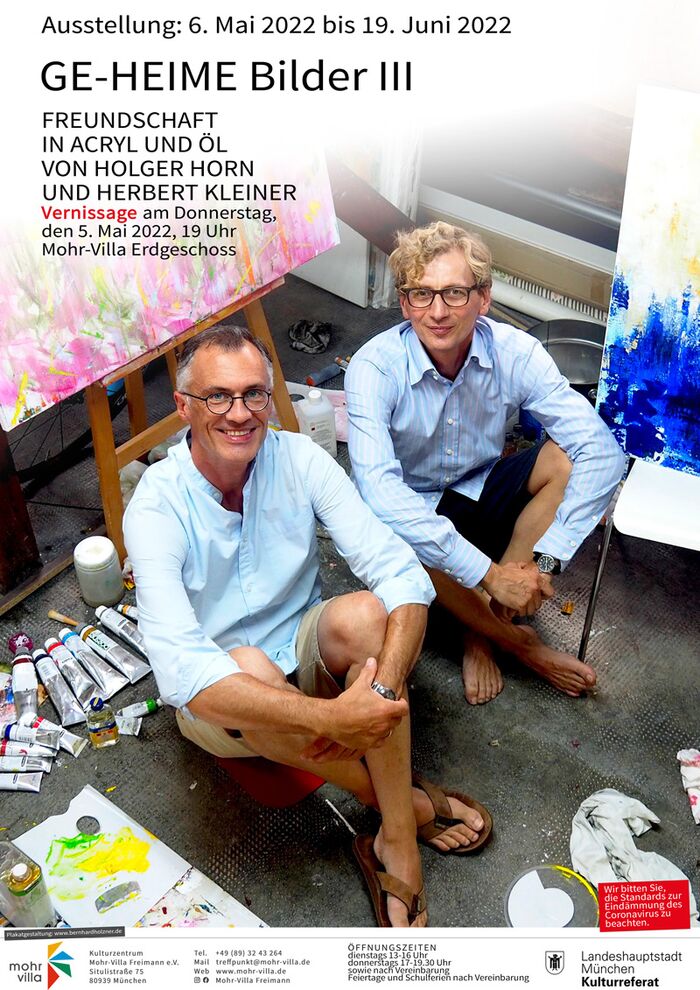 Plakat zur Veranstaltung: GE-HEIME Bilder III: Freundschaft in Acryl und Öl