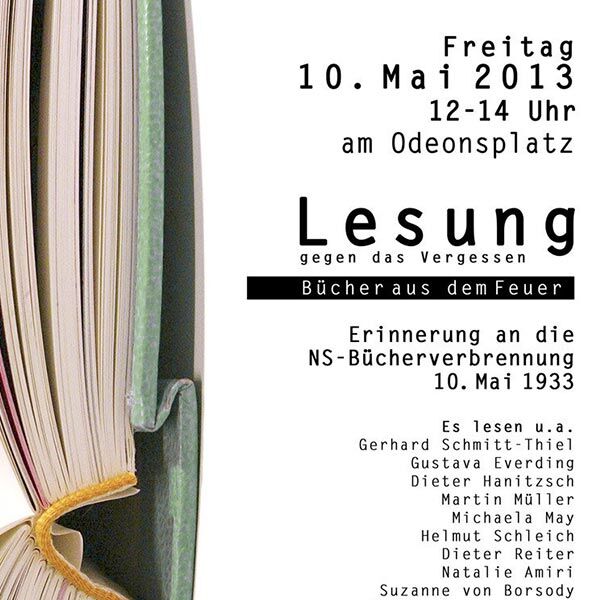 Veranstaltung Mohr-Villa: Bücher aus dem Feuer