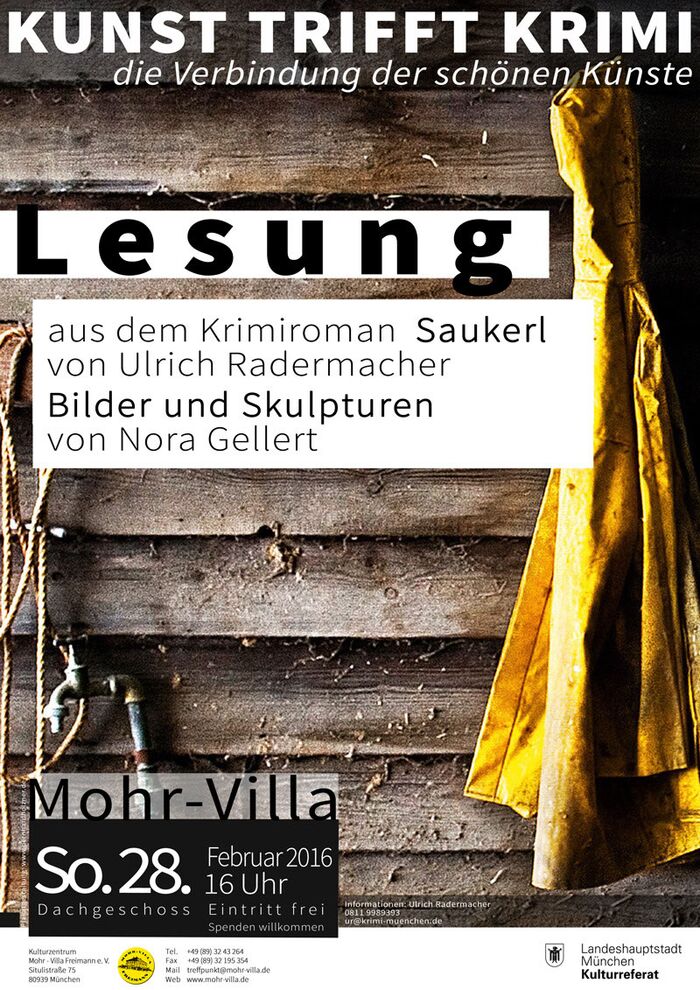 Plakat zur Veranstaltung: Kunst trifft Krimi
