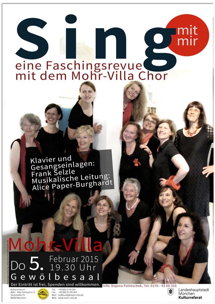 Plakat zur Veranstaltung: Sing mit mir!
