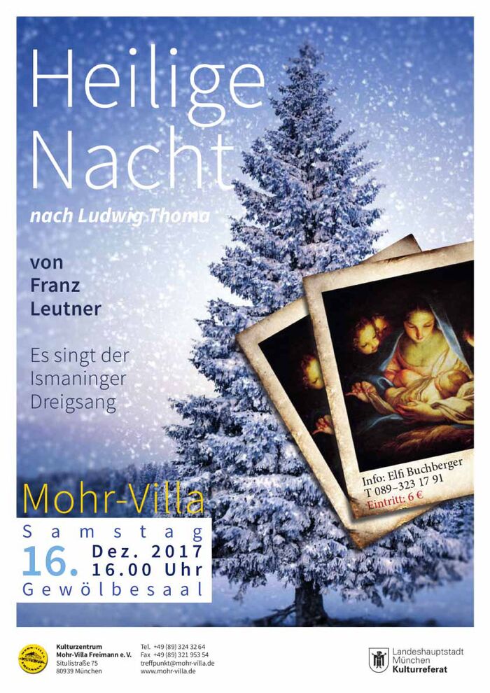 Plakat zur Veranstaltung: Heilige Nacht