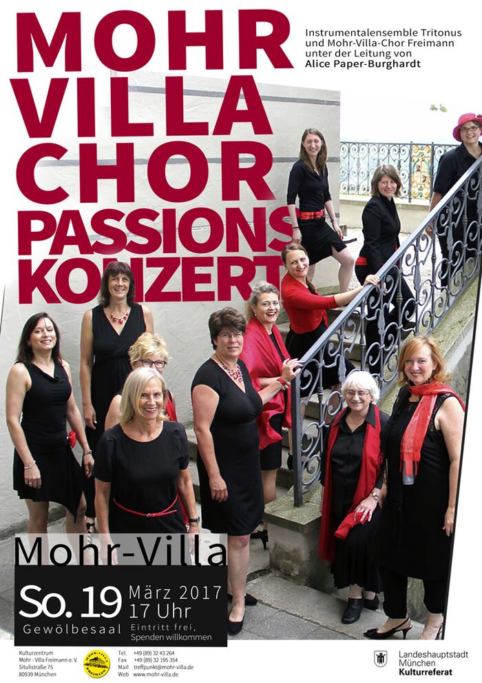 Plakat zur Veranstaltung: Passions­konzert