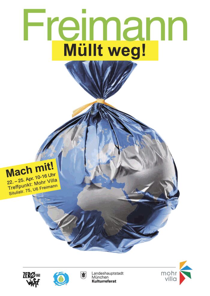 Plakat zur Veranstaltung: Earth Day: Freimann müllt weg
