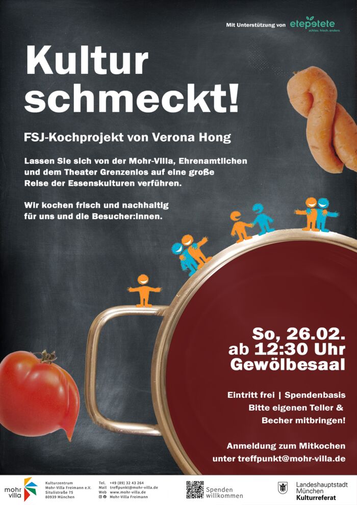Plakat zur Veranstaltung: Kultur schmeckt!