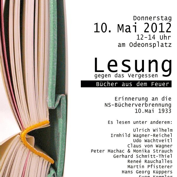 Veranstaltung Mohr-Villa: Bücher aus dem Feuer