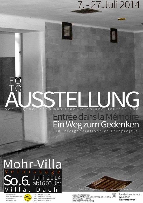 Plakat zur Veranstaltung: Entrée dans la mémoire - ein Weg zum Gedenken