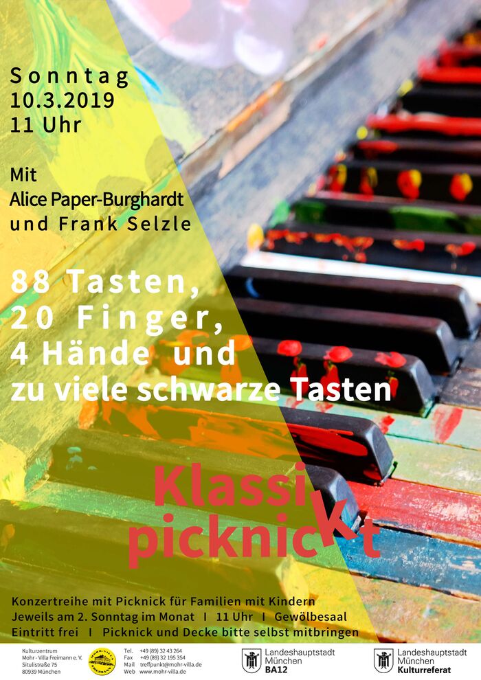 Plakat zur Veranstaltung: 88 Tasten, 20 Finger