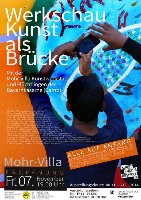 Plakat zur Veranstaltung: Kunst als Brücke