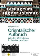 Plakat zur Veranstaltung: Orientalischer Aufbruch