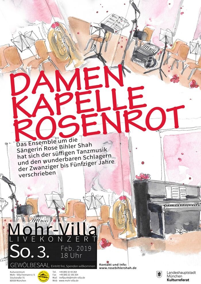 Plakat zur Veranstaltung: Damenkapelle Rosenrot