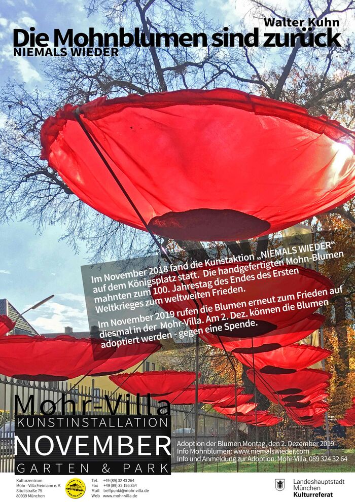 Plakat zur Veranstaltung: Die Mohnblumen sind zurück