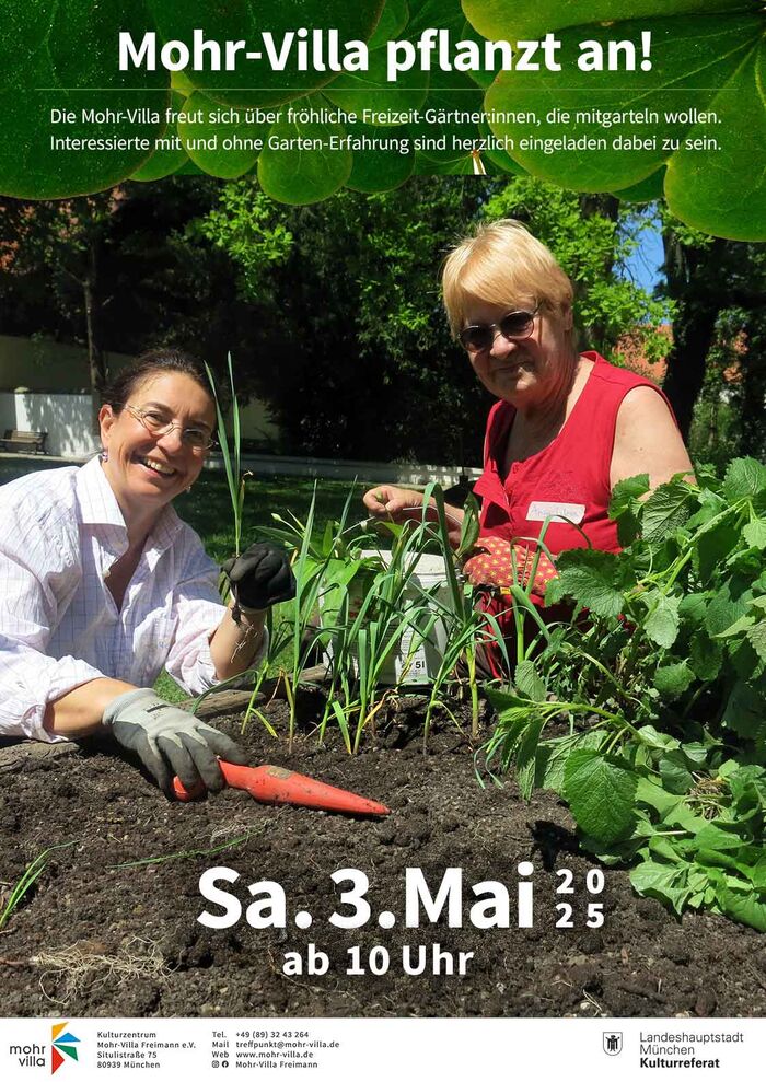 Plakat zur Veranstaltung: Die Mohr-Villa pflanzt an