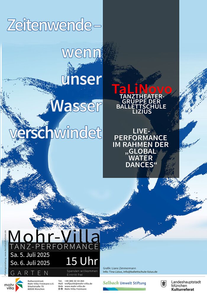 Plakat zur Veranstaltung: Global Water Dance Munich 2025