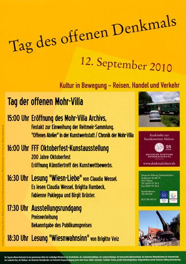 Plakat zur Veranstaltung: Tag des offenen Denkmals