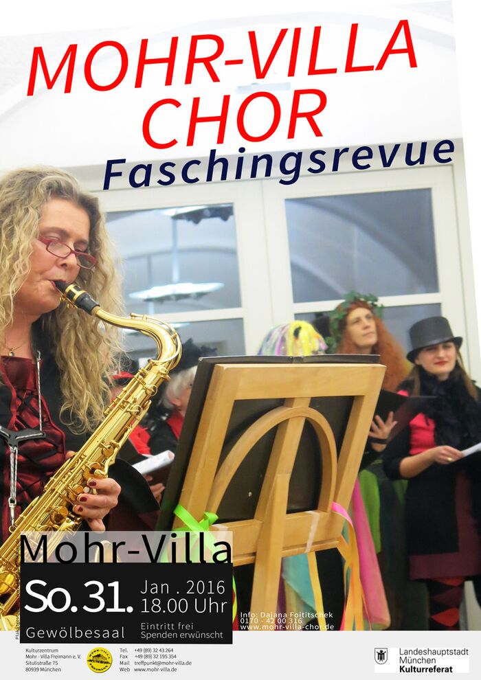 Plakat zur Veranstaltung: Faschingsrevue