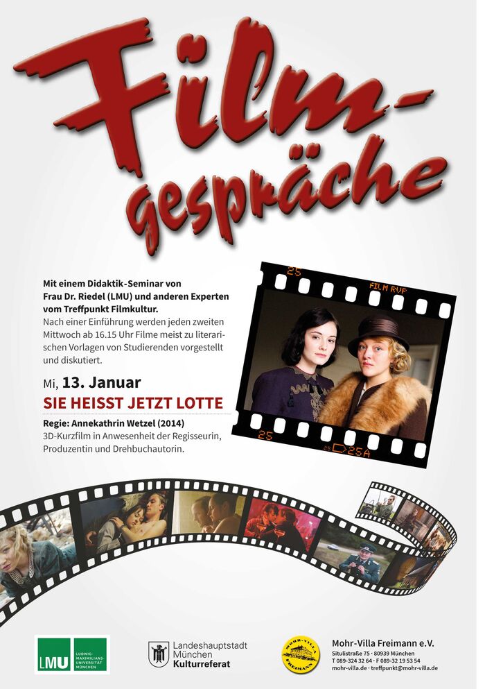 Plakat zur Veranstaltung: Sie heißt jetzt Lotte