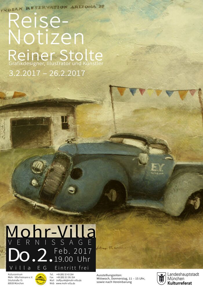 Plakat zur Veranstaltung: Reisenotizen