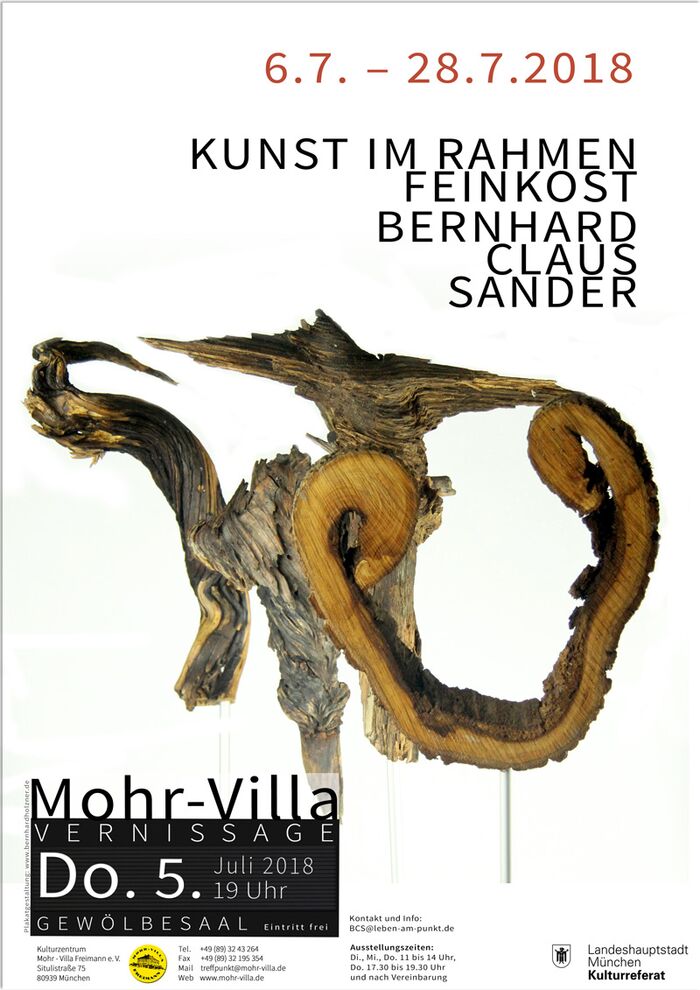 Plakat zur Veranstaltung: Kunst im Rahmen: Feinkost