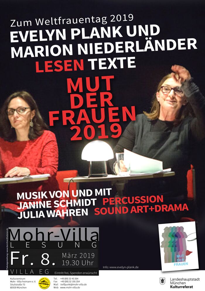 Plakat zur Veranstaltung: Mut der Frauen 2019