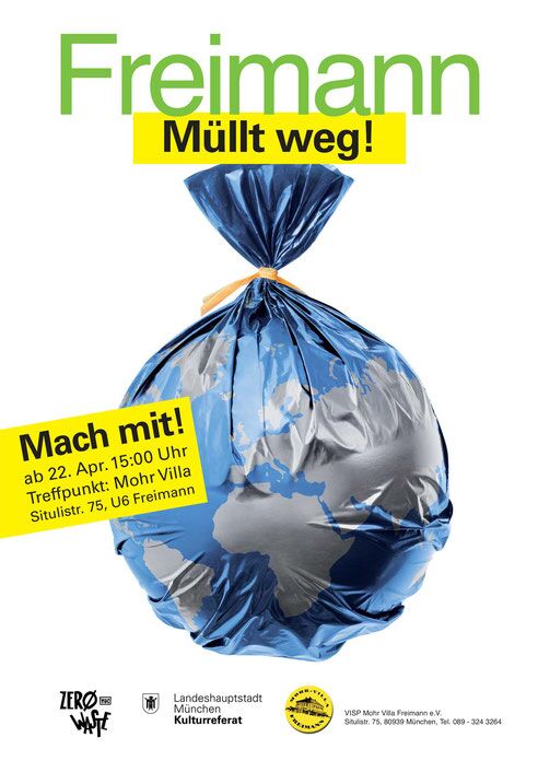Plakat zur Veranstaltung: Freimann müllt weg!