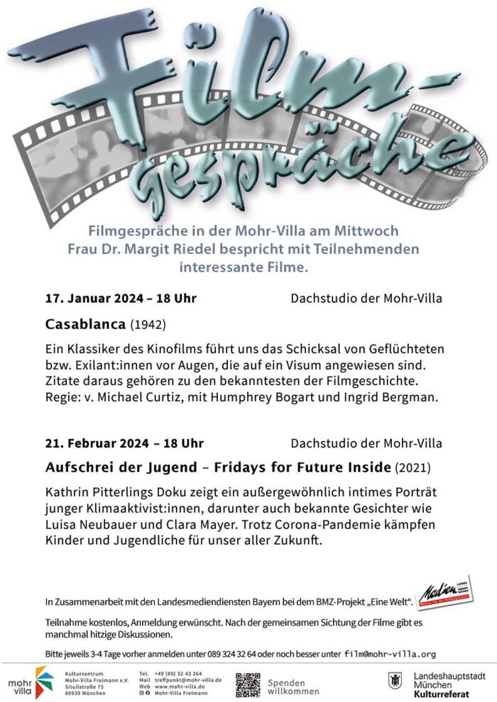 Plakat zur Veranstaltung: Filmgespräche: Aufschrei der Jugend (2021)