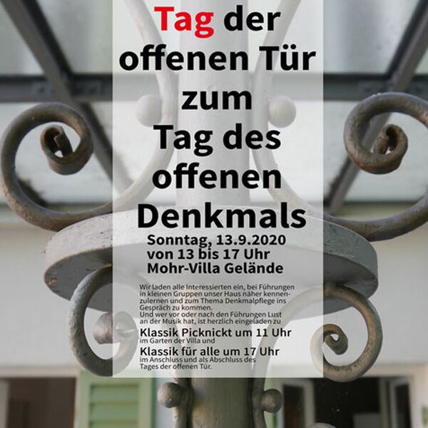 Veranstaltung Mohr-Villa: Tag des offenen Denkmals