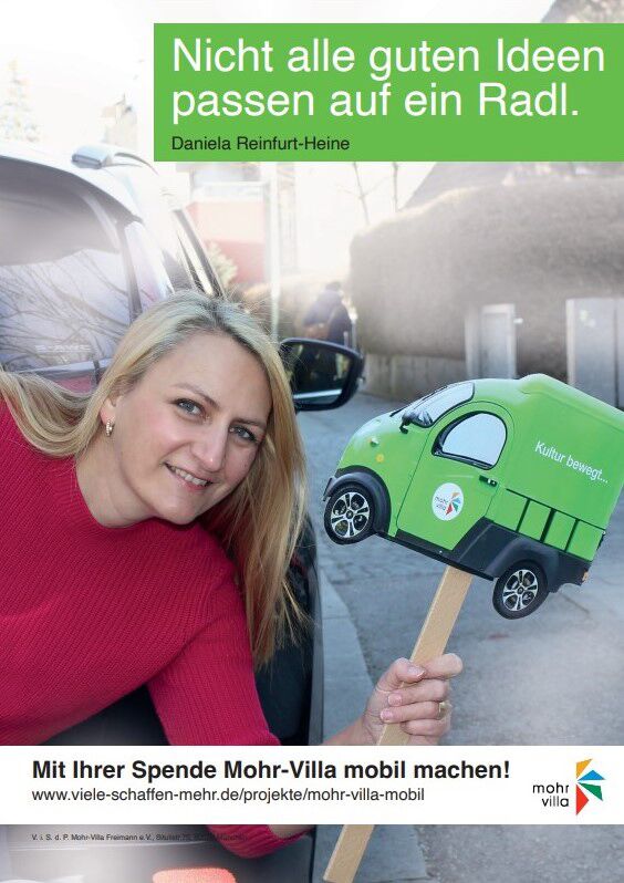 Plakat zur Veranstaltung: Mohr-Villa mobil - Testimonials!