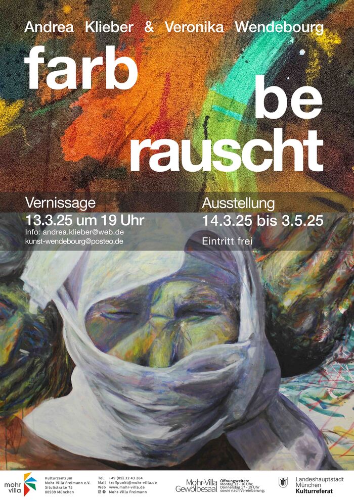 Plakat zur Veranstaltung: Ausstellung: farbberauscht