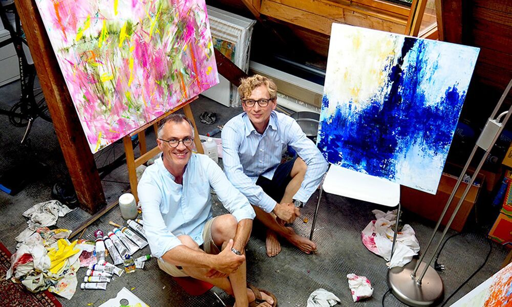 GE-HEIME Bilder III: Freundschaft in Acryl und Öl