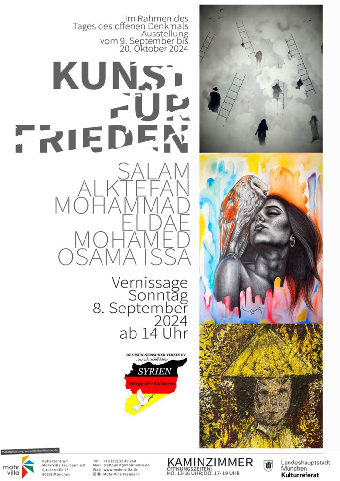 Plakat zur Veranstaltung: Ausstellung: Kunst für Frieden
