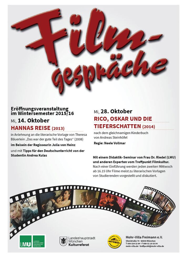 Plakat zur Veranstaltung: Hannas Reise