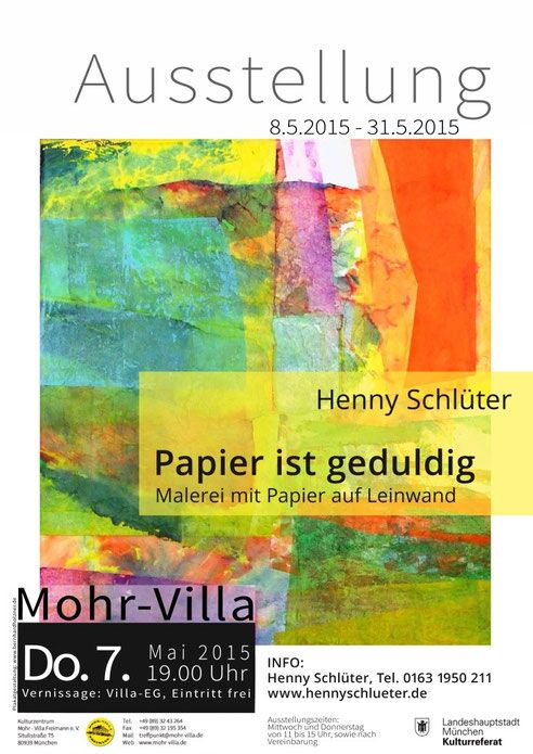 Plakat zur Veranstaltung: Papier ist geduldig