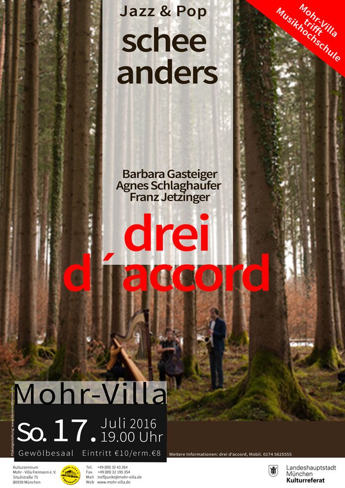 Plakat zur Veranstaltung: schee anders