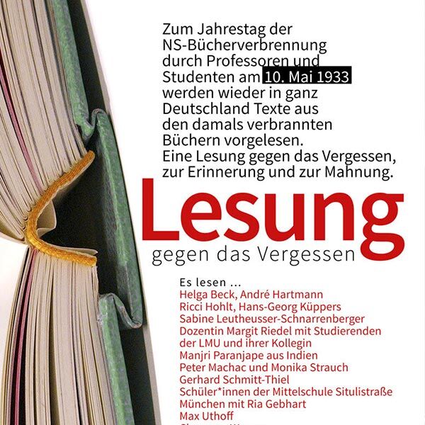 Veranstaltung Mohr-Villa: Bücher aus dem Feuer